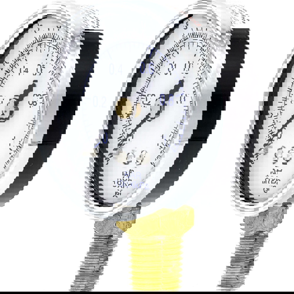Pressure Gauges; Gauge Type: Utility Gauge ; Scale Type: Dual ; Accuracy (%): 3-2-3% ; Dial Type: Analog ; Thread Type: 1/4